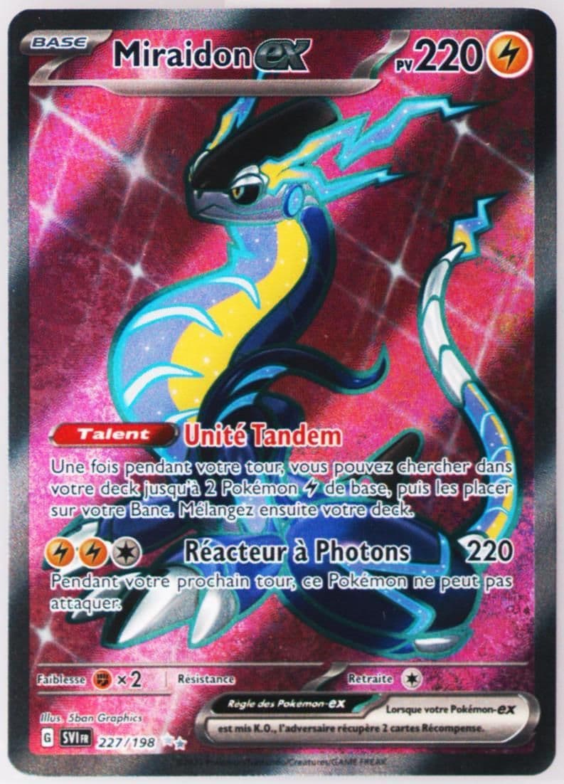 Miraidon EX Ultra Rare (227) 2023 Pokemon French Svi FR-Scarlet & Violet