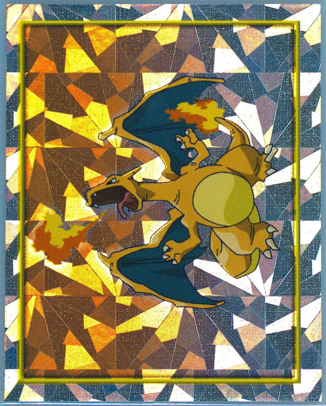 Charizard-Prism Cracked Ice (121) 2000 Merlin Pokemon 2