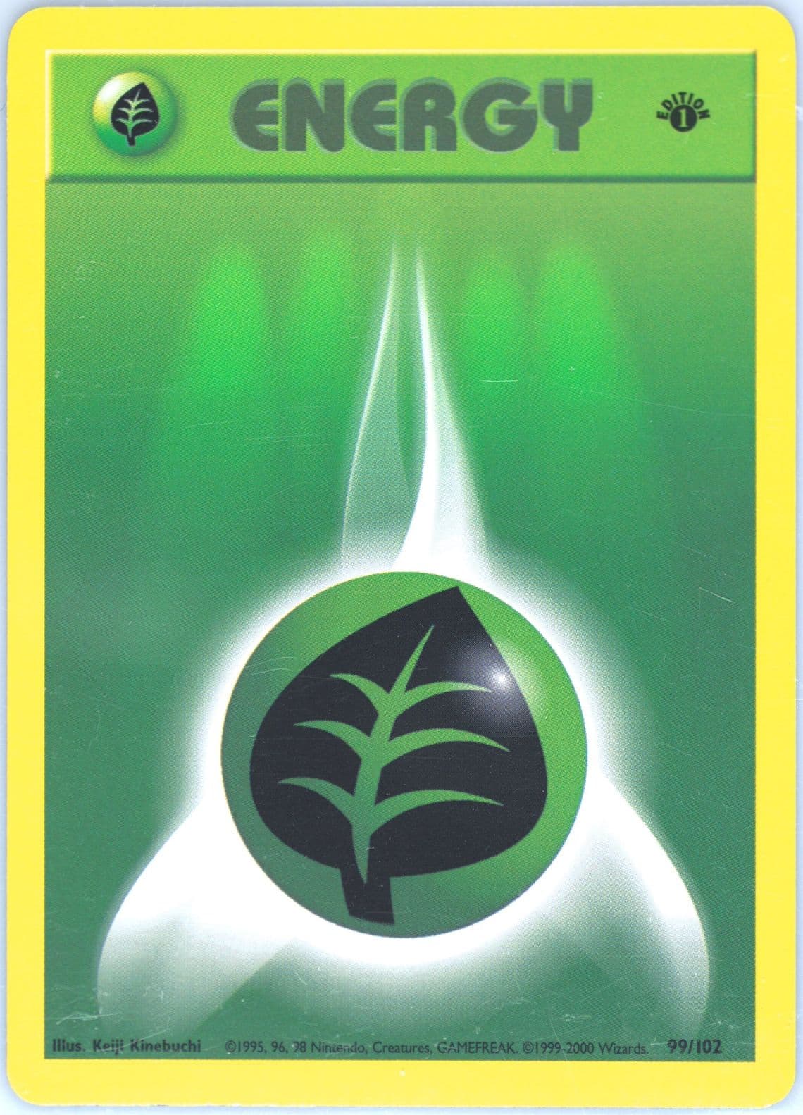 Grass Energy 1st Edition (99) 2000 Pokemon Chinese