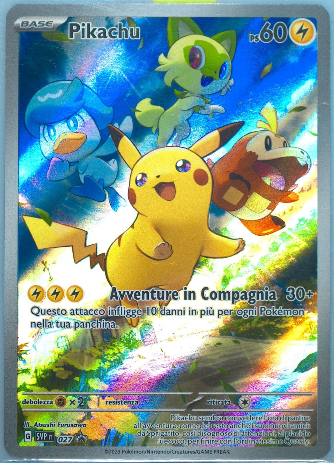 Pikachu Paldea Evolved Elite Trainer Box (027) 2023 Pokemon Italian Svp It-SV Black Star Promo