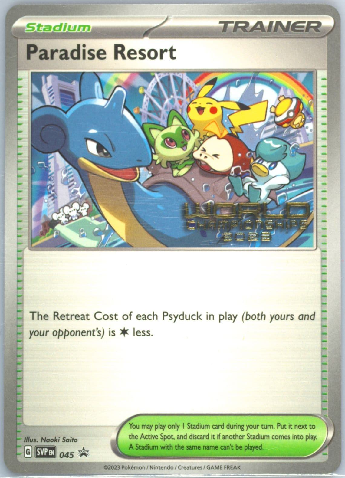 Paradise Resort World Championships 2023 (045) 2023 Pokemon Svp EN-SV Black Star Promo