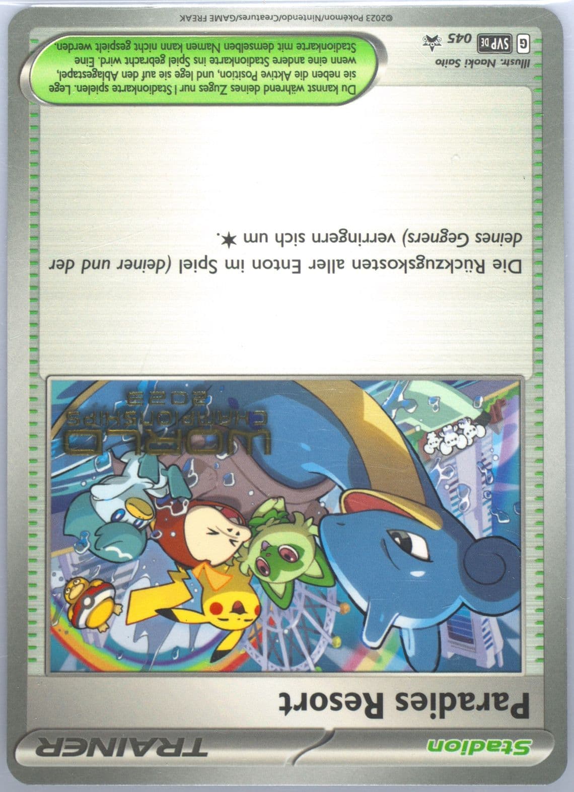 Paradise Resort World Championships 2023 (045) 2023 Pokemon German Svp de-SV Black Star Promo