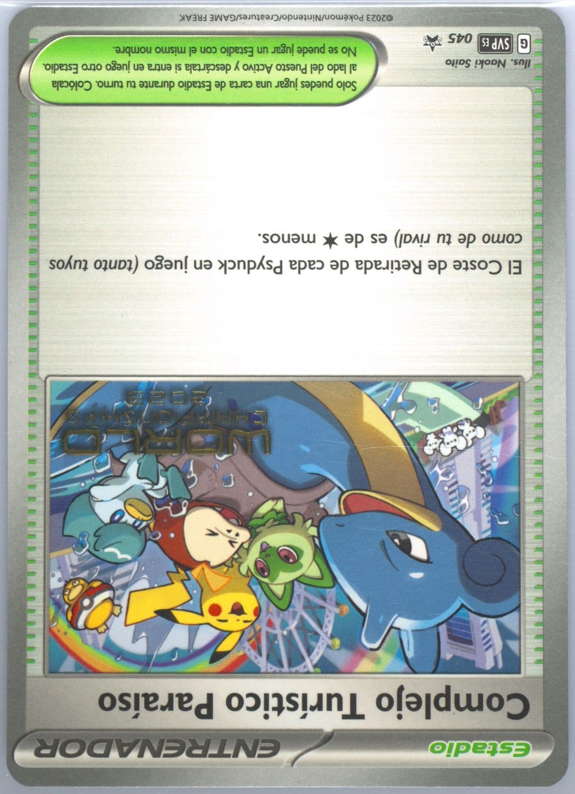 Paradise Resort World Championships 2023 (045) 2023 Pokemon Spanish Svp ES-SV Black Star Promo