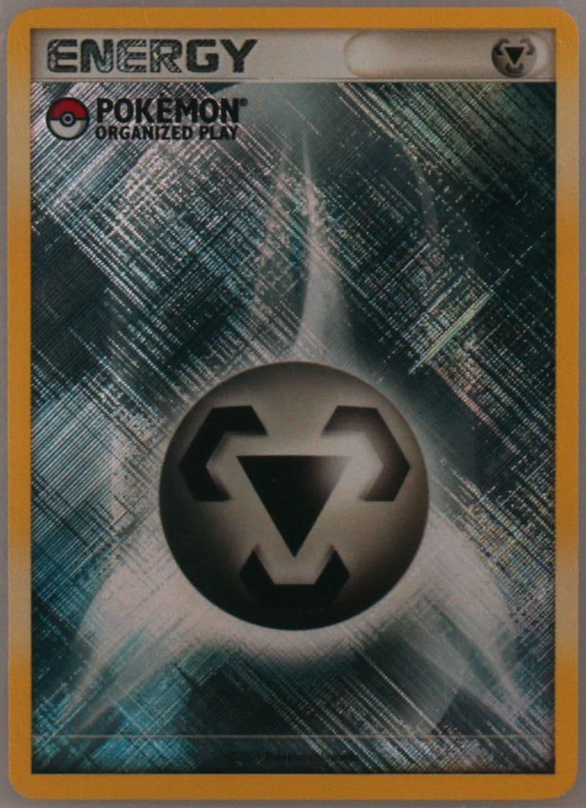 Metal Energy-Holo Crosshatch-Pokemon Organized Play 2009 Pokemon League Play! Promo