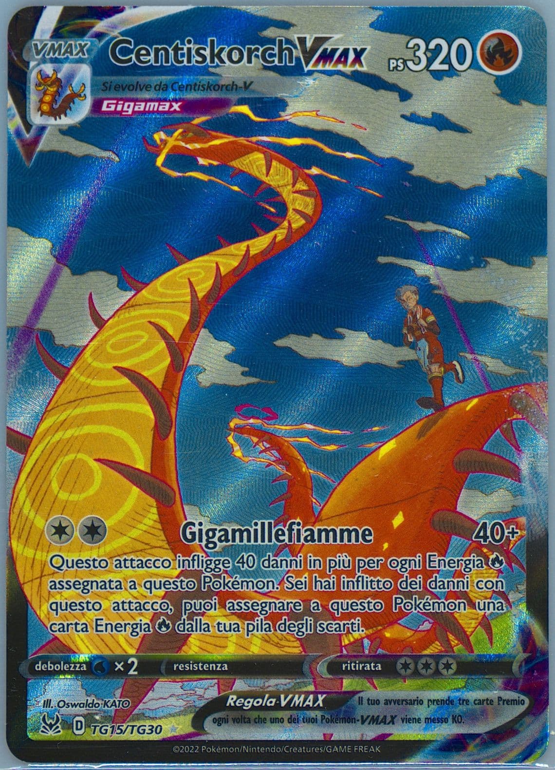 Full Art/Centiskorch Vmax Italian (TG15) 2022 Pokemon Sword & Shield Lost Origin