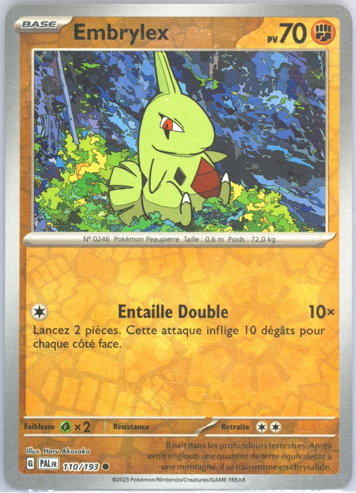 Larvitar Reverse Holo (110) 2023 Pokemon French Pal FR-Paldea Evolved