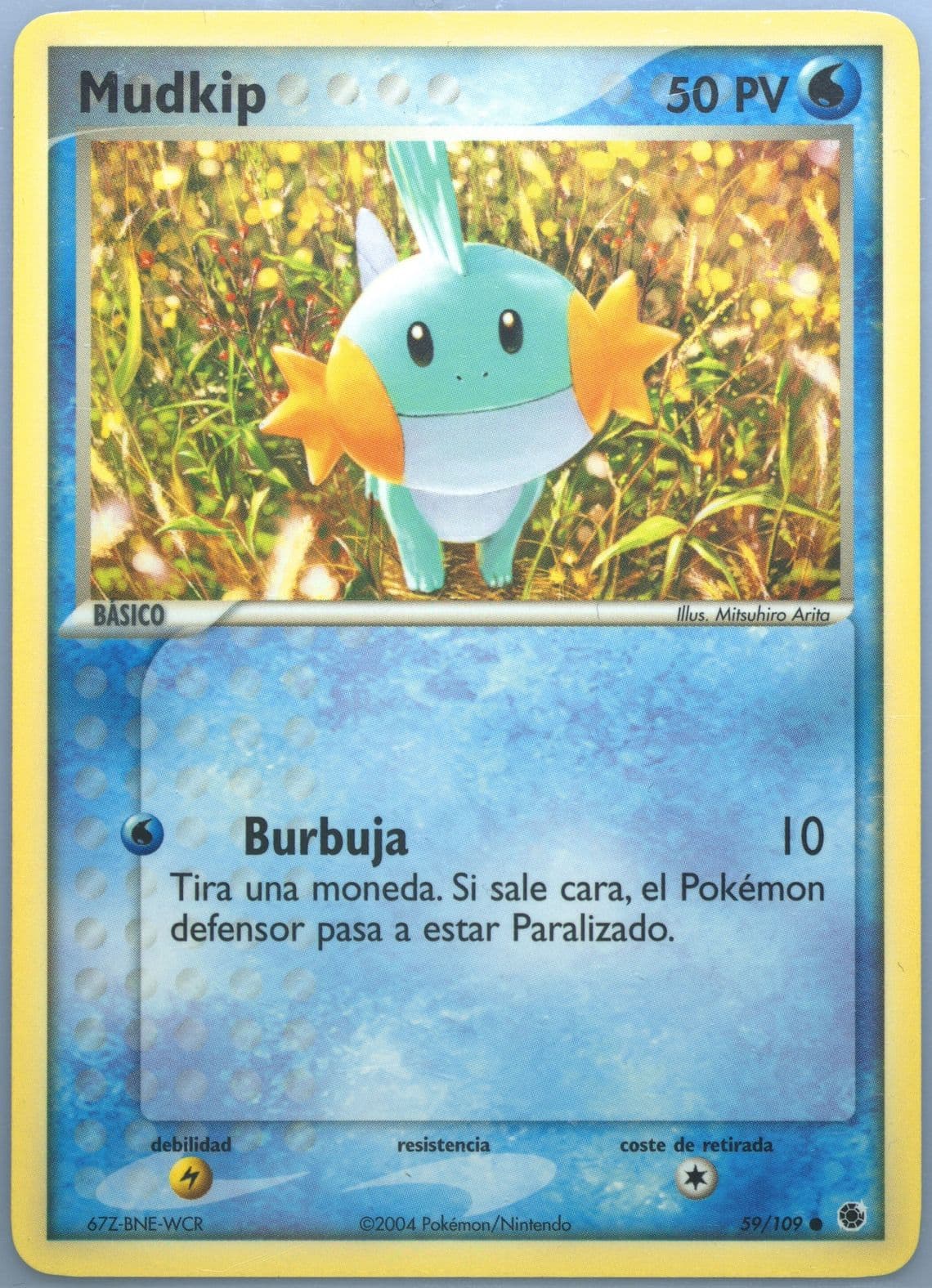 Mudkip (59) 2004 Pokemon Spanish EX Ruby & Sapphire