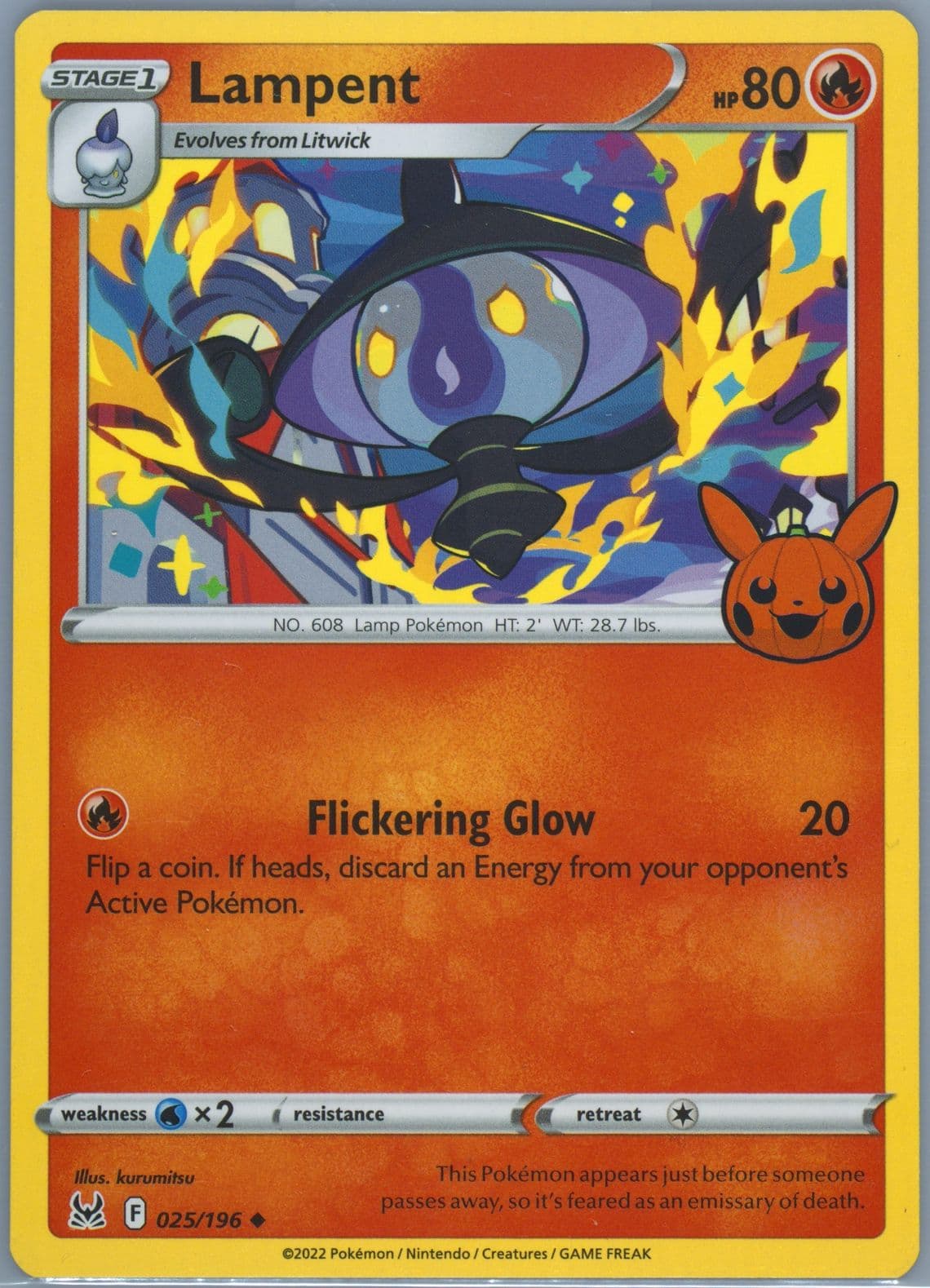 Lampent (025) 2023 Pokemon Trick or Trade