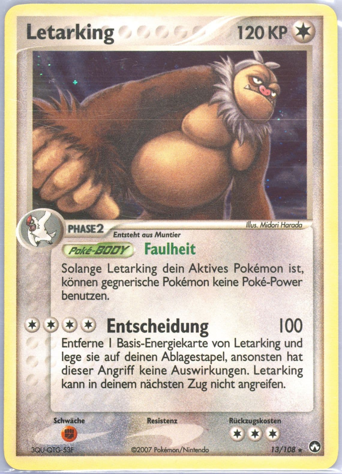Letarking-Holo German (13) 2007 Pokemon EX Power Keepers