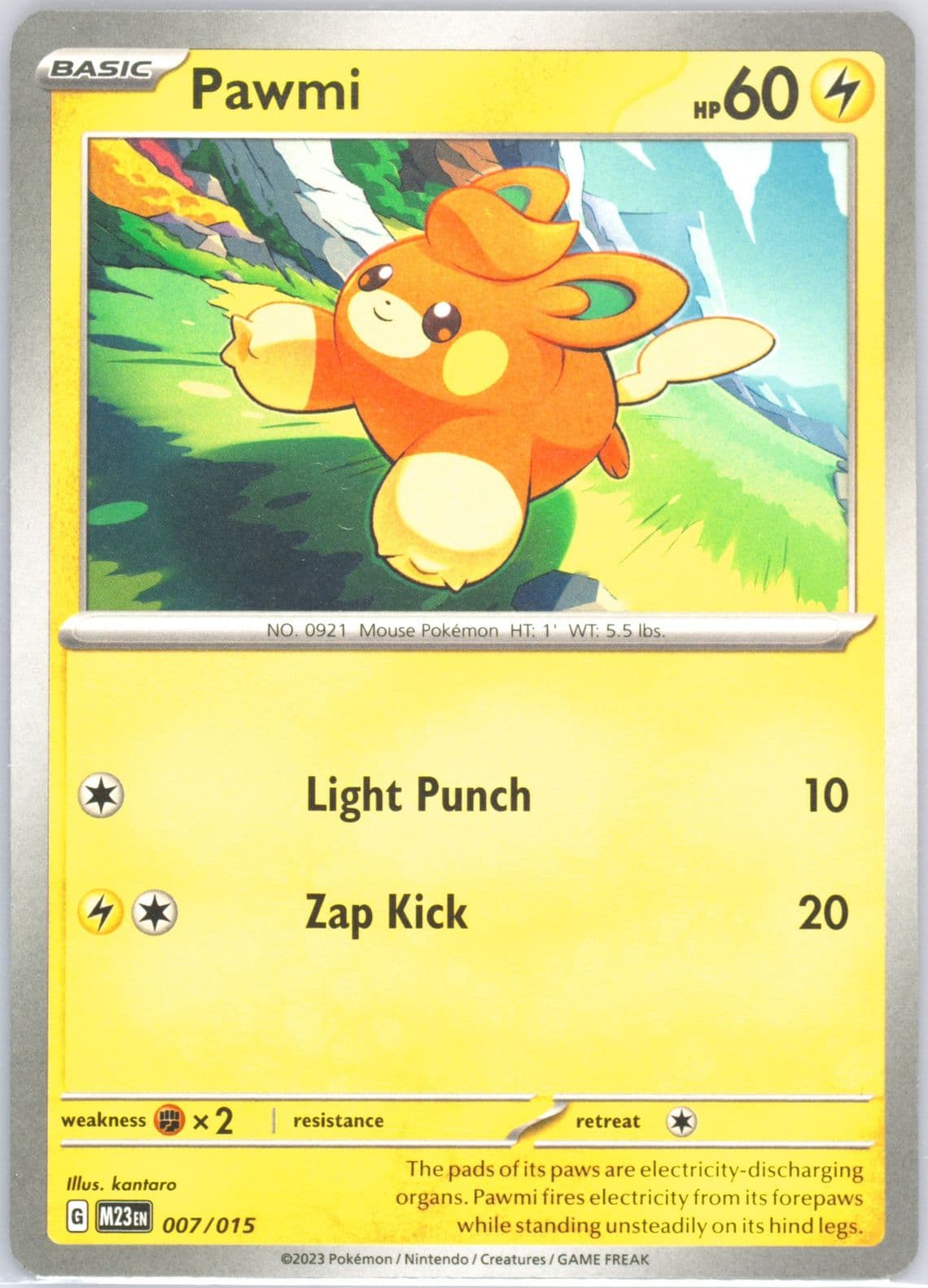 Pawmi (007) 2023 Pokemon M23 EN-Mcdonald's Collection