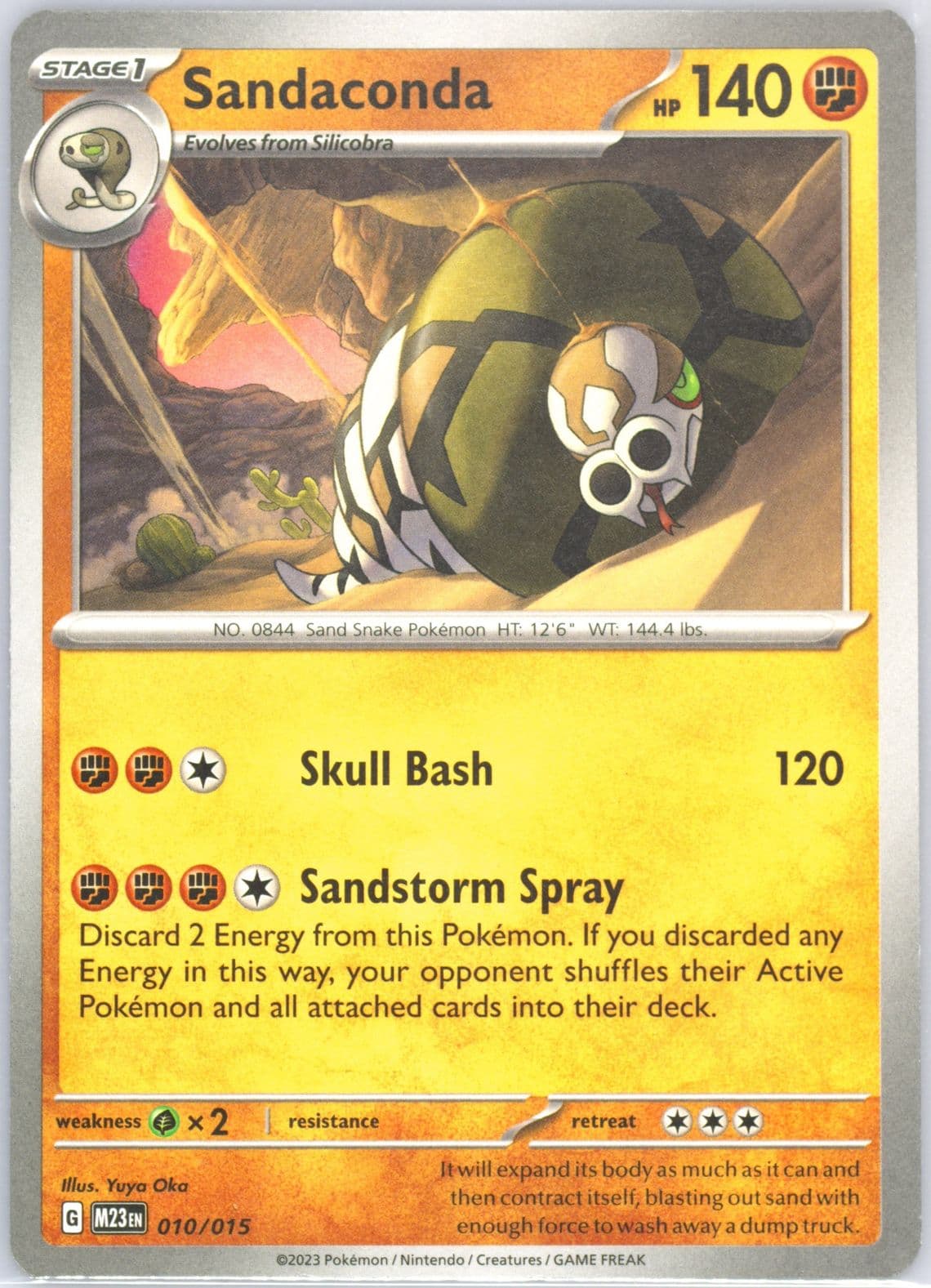 Sandaconda (010) 2023 Pokemon M23 EN-Mcdonald's Collection