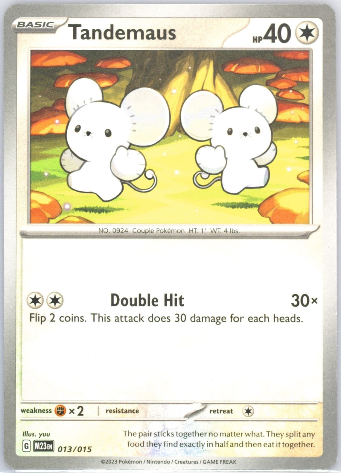Tandemaus (013) 2023 Pokemon M23 EN-Mcdonald's Collection