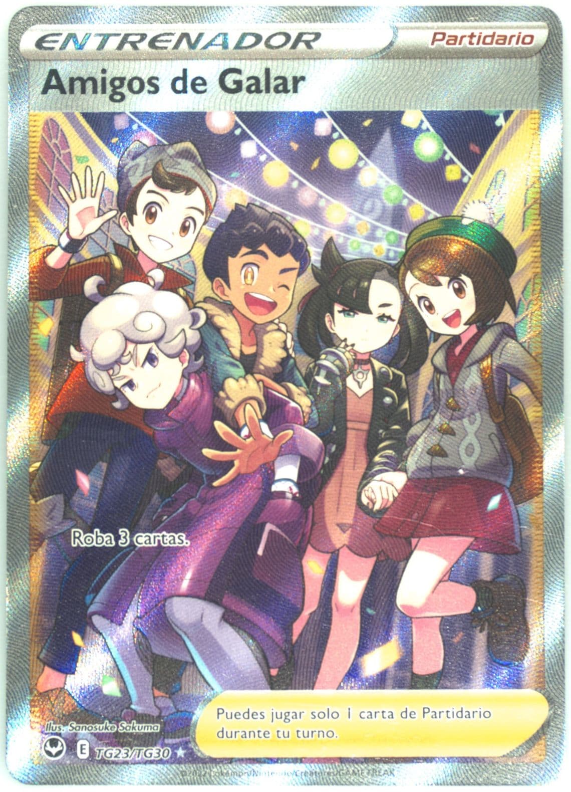 Full Art/Amigos de Galar Spanish (TG23) 2022 Pokemon Sword & Shield Silver Tempest