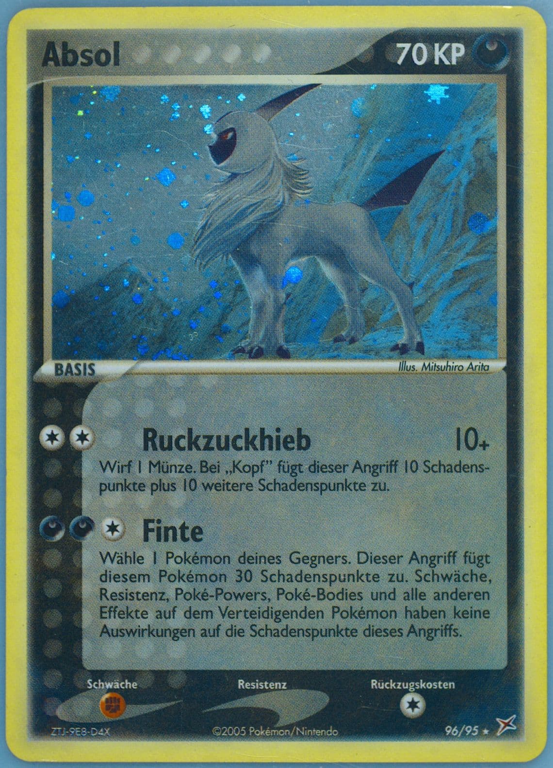 Absol-Holo (96) 2005 Pokemon German EX Team Magma VS Team Aqua