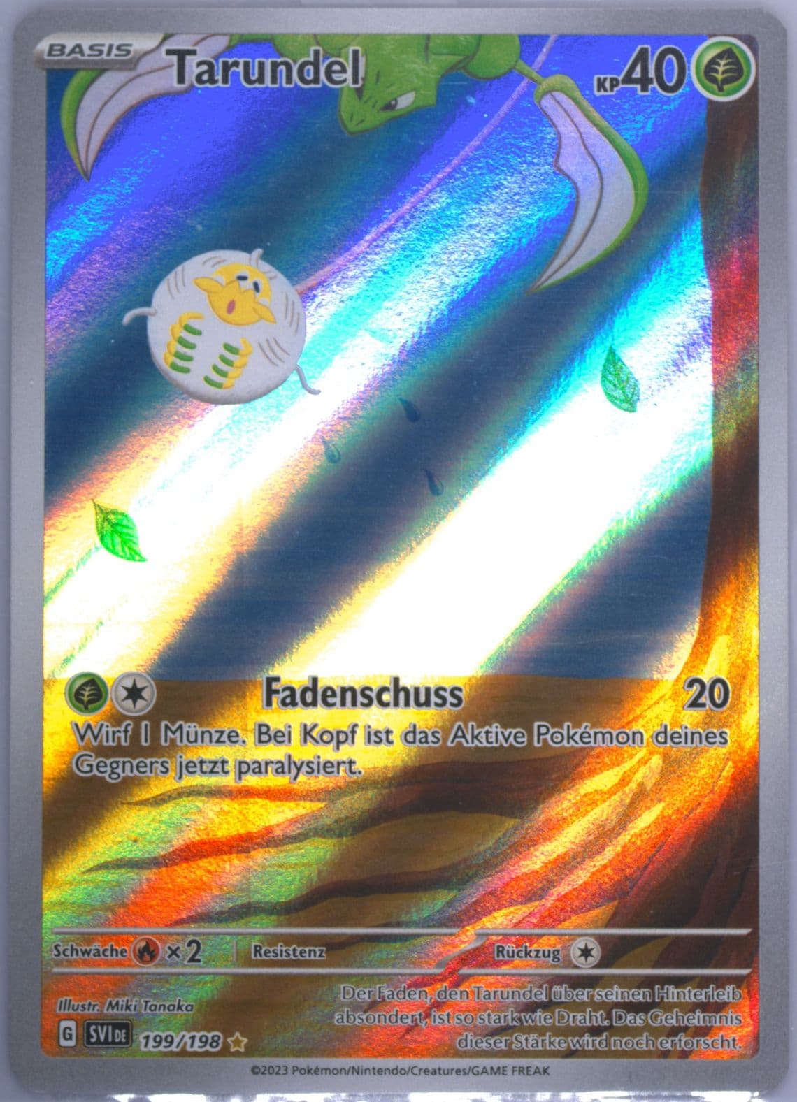 Tarountula Illustration Rare (199) 2023 Pokemon German Svi de-Scarlet & Violet
