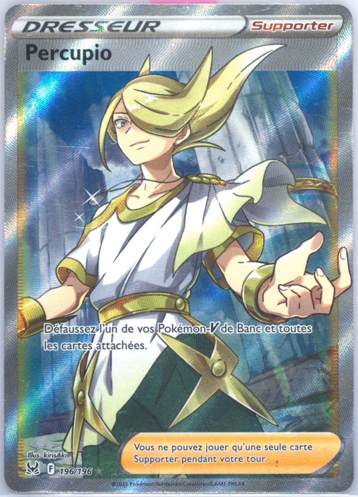 Full Art/Percupio French (196) 2022 Pokemon Sword & Shield Lost Origin