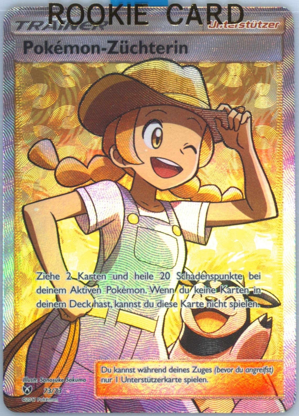 Full Art/Pokemon-Zuchterin German (73) 2017 Pokemon Sun & Moon Shining Legends