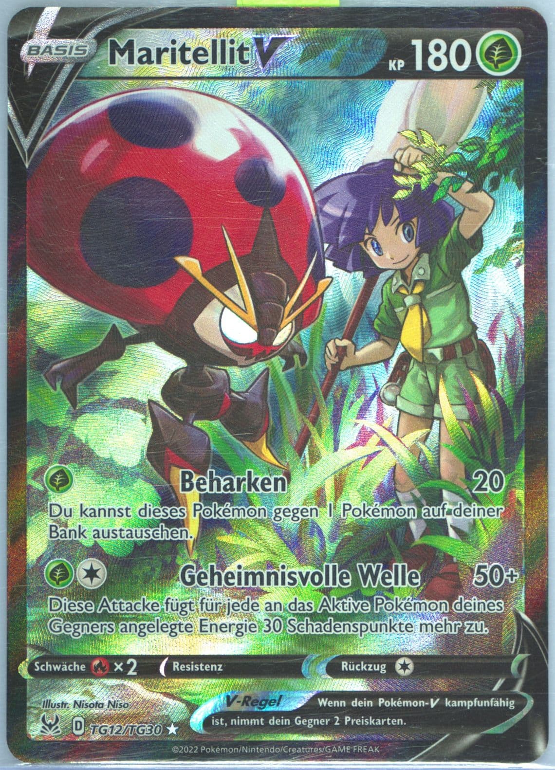 Full Art/Maritellit V German (TG12) 2022 Pokemon Sword & Shield Lost Origin