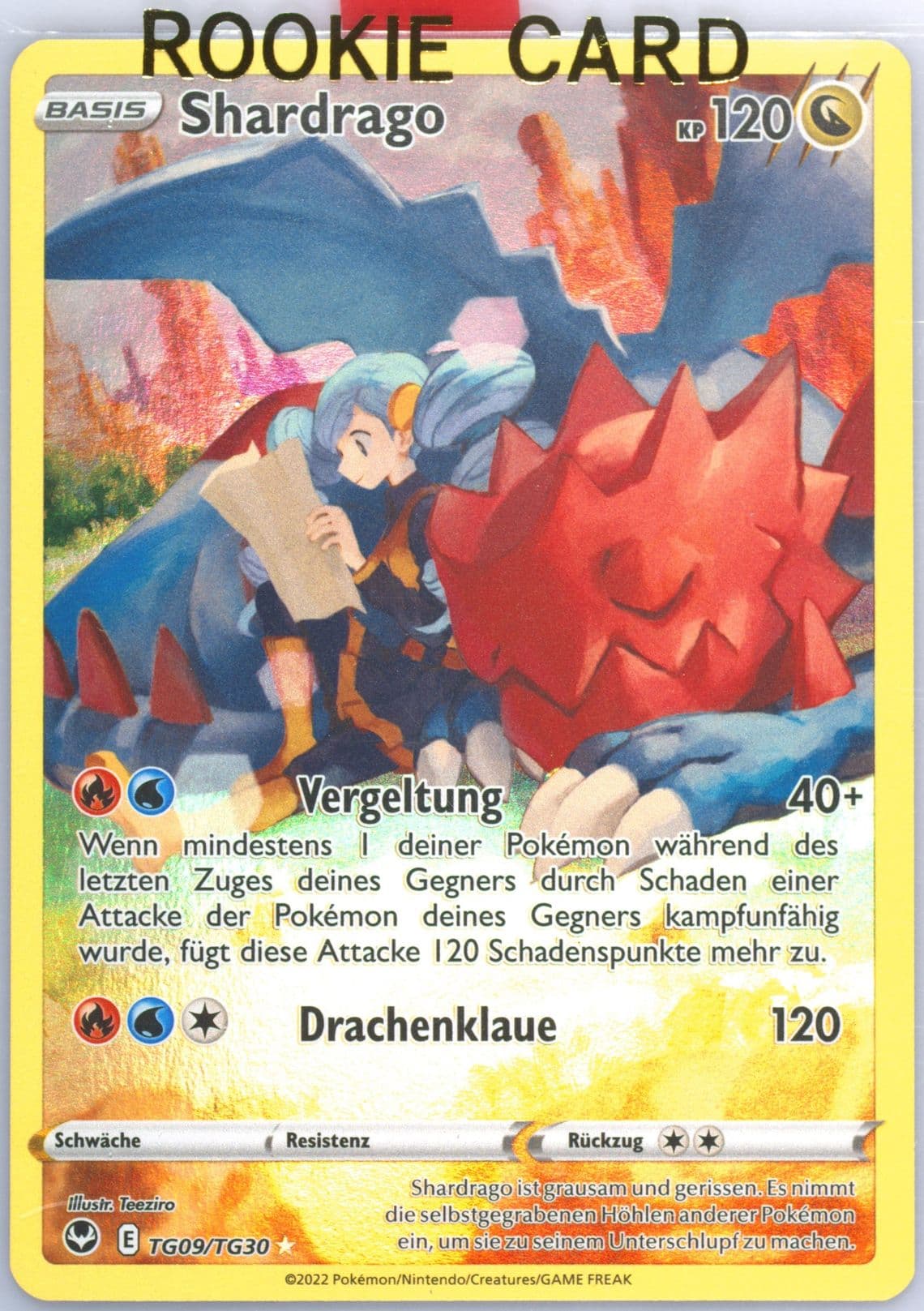 Full Art/Shardrago German (TG09) 2022 Pokemon Sword & Shield Silver Tempest