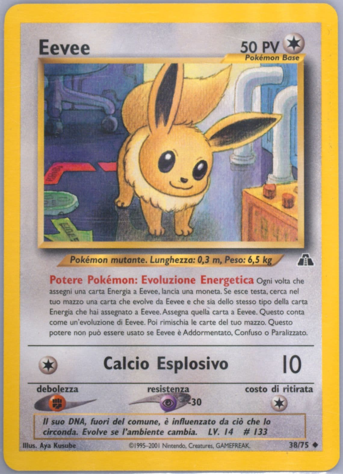 Eevee Italian (38) 2001 Pokemon Neo Discovery