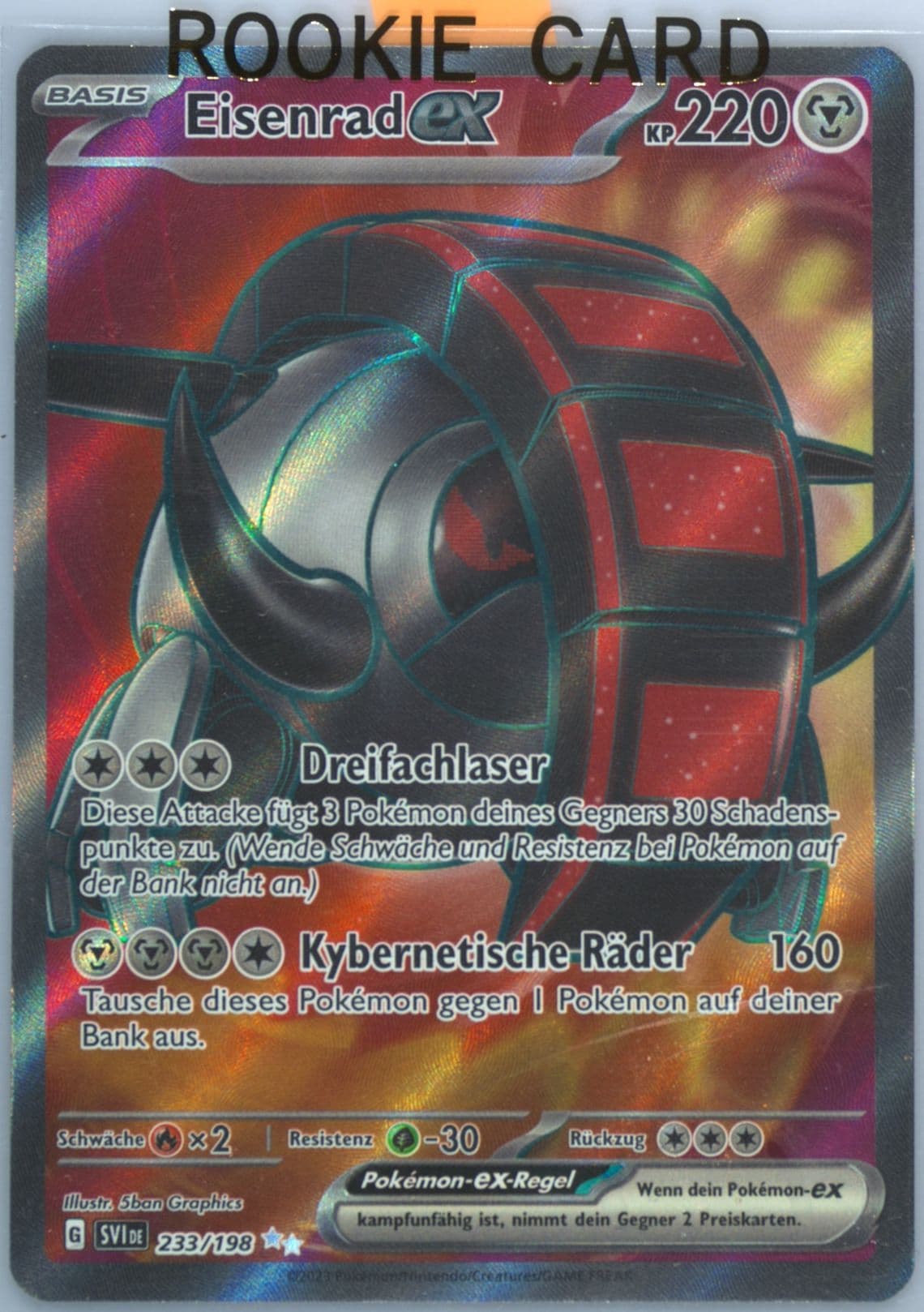 Iron Treads EX Ultra Rare (233) 2023 Pokemon German Svi de-Scarlet & Violet
