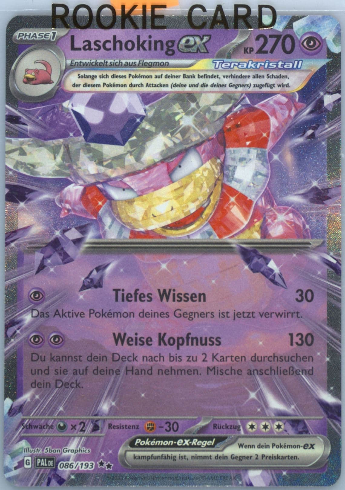 Slowking EX (086) 2023 Pokemon German Pal de-Paldea Evolved