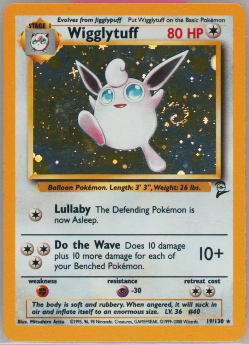 Wigglytuff-Holo Inverted Back (19) 2000 Pokemon Game Base II