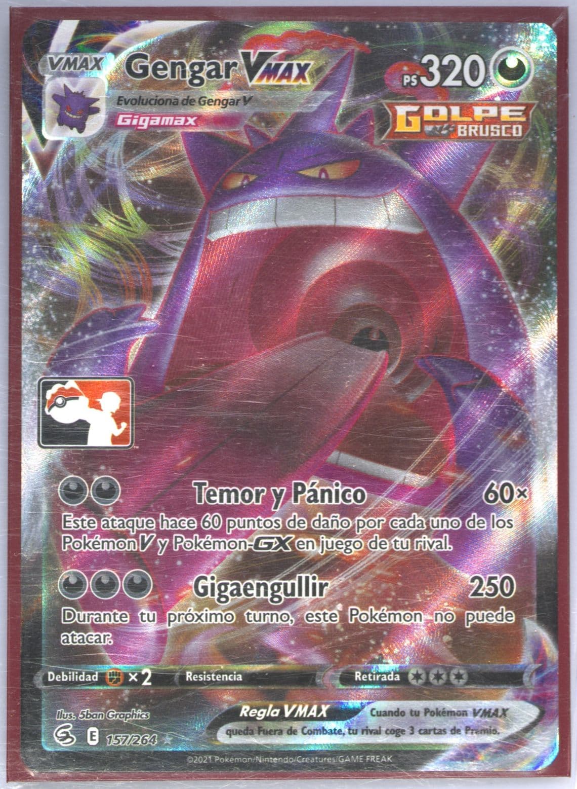Full Art/Gengar Vmax Spanish (157) 2023 Pokemon Play! Pokemon Prize Pack: Series 2