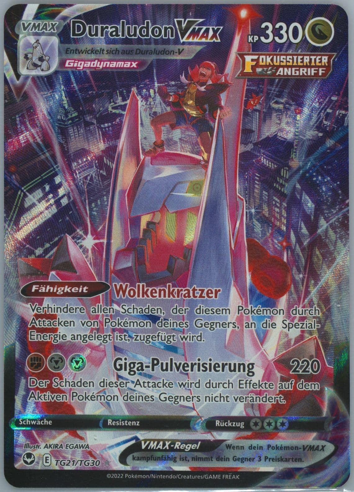 Full Art/Duraludon Vmax German (TG21) 2022 Pokemon Sword & Shield Silver Tempest