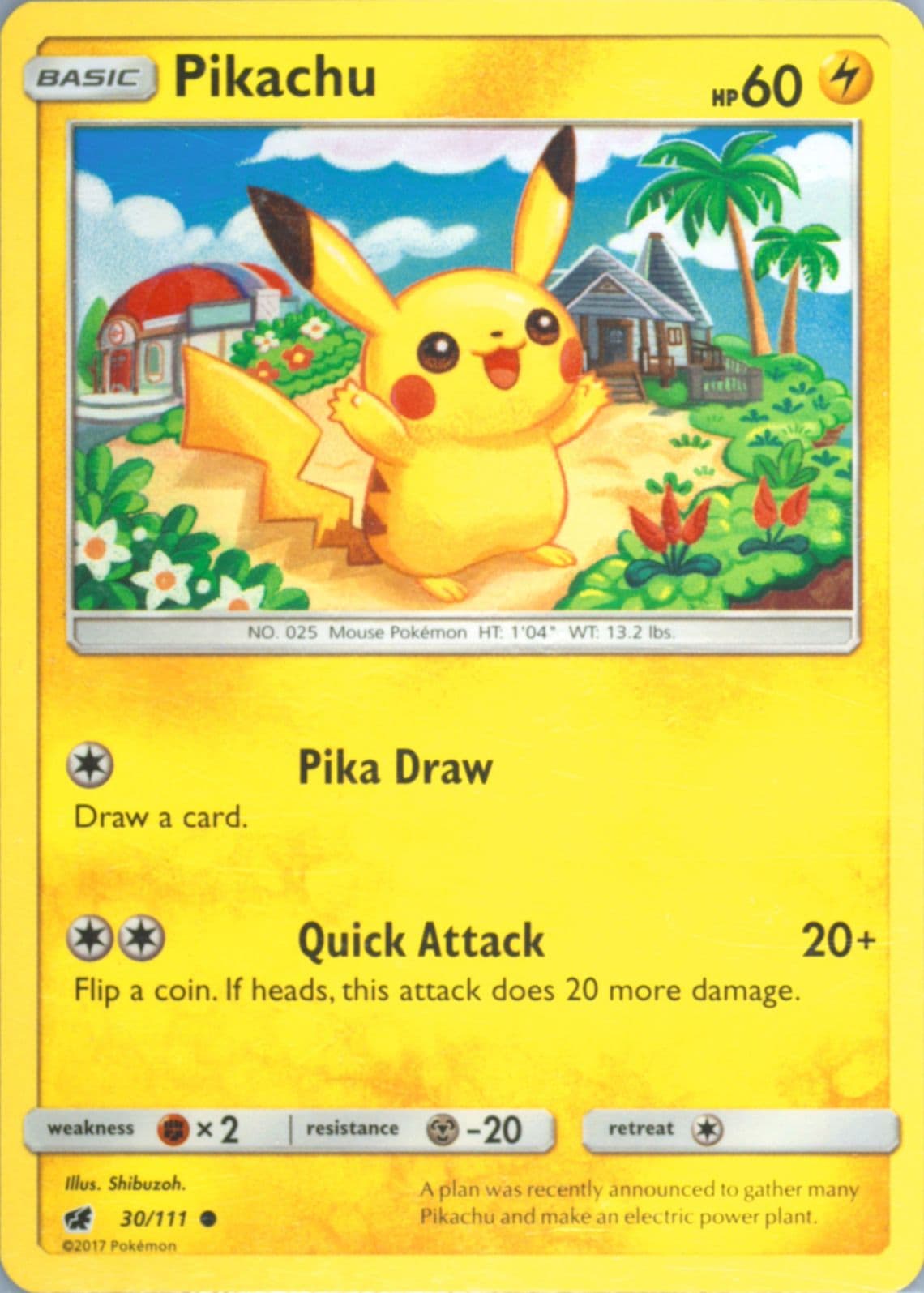 Pikachu (30) 2017 Pokemon Sun & Moon Crimson Invasion