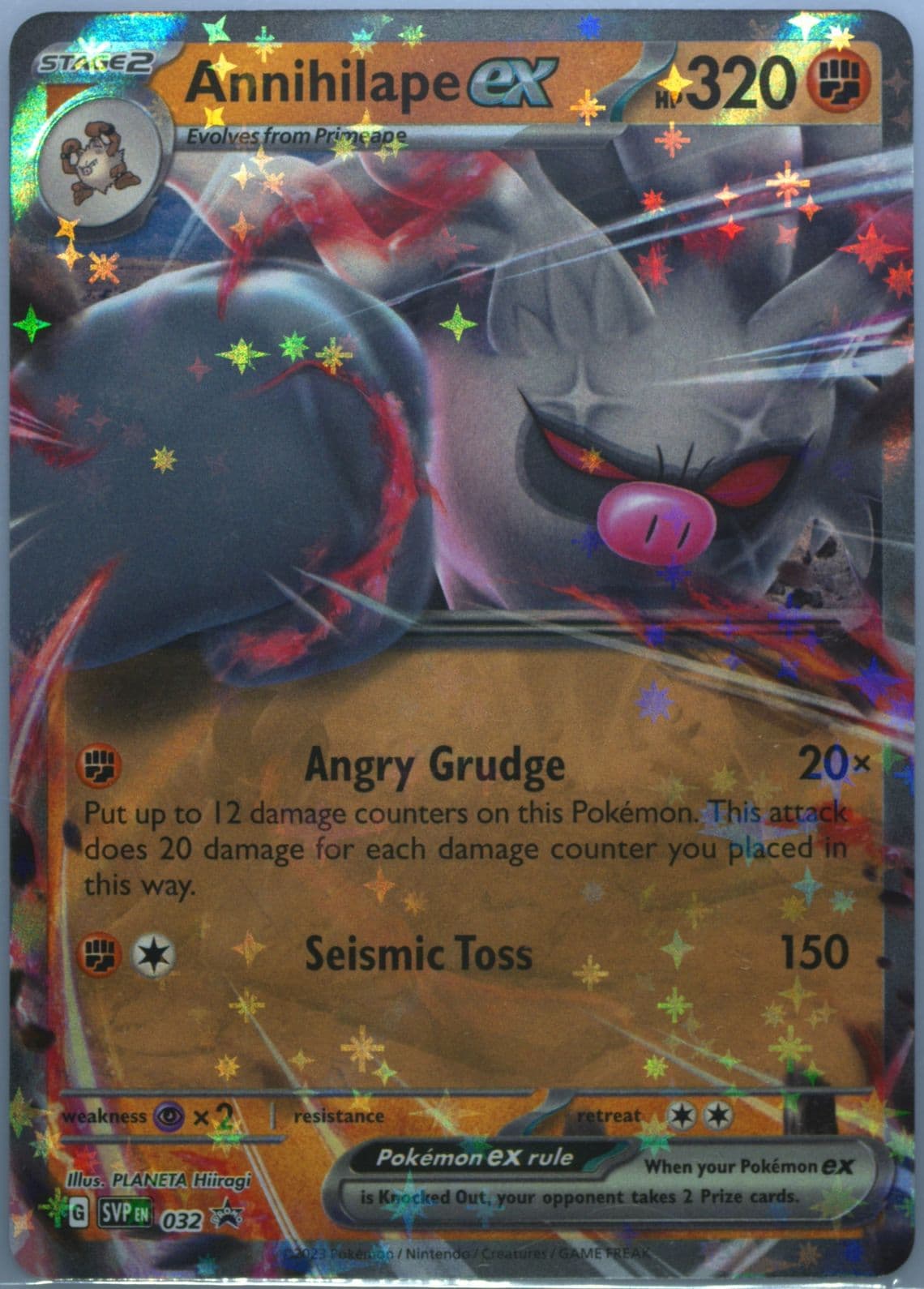 Annihilape EX Annihilape EX Box (032) 2023 Pokemon Svp EN-SV Black Star Promo