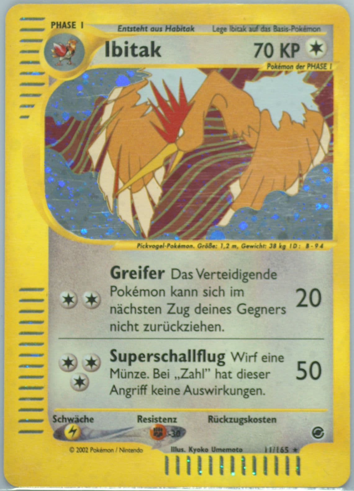 Ibitak-Holo German (11) 2002 Pokemon Expedition