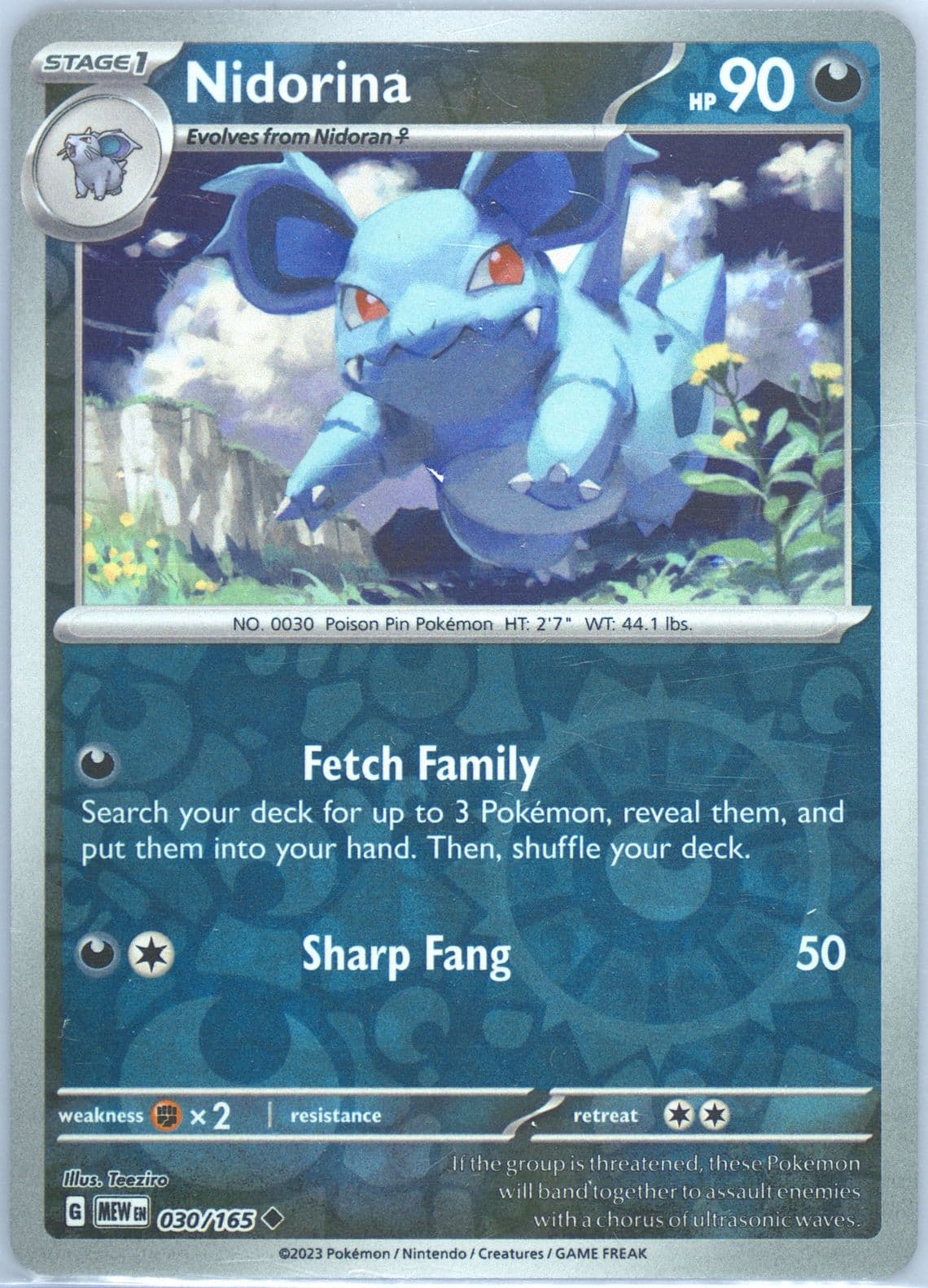 Nidorina (030) 2023 Pokemon Mew EN-151