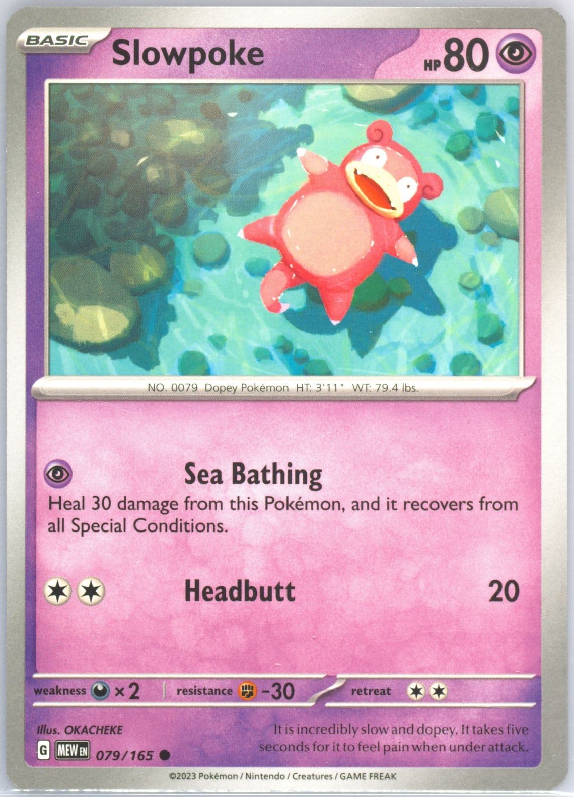Slowpoke (079) 2023 Pokemon Mew EN-151