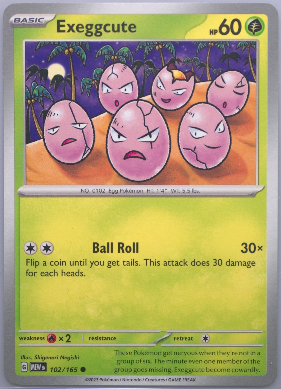 Exeggcute (102) 2023 Pokemon Mew EN-151