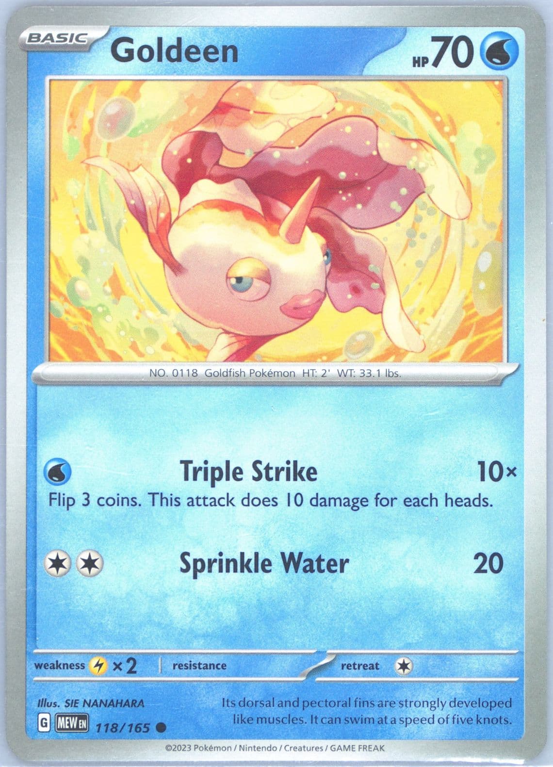 Goldeen (118) 2023 Pokemon Mew EN-151