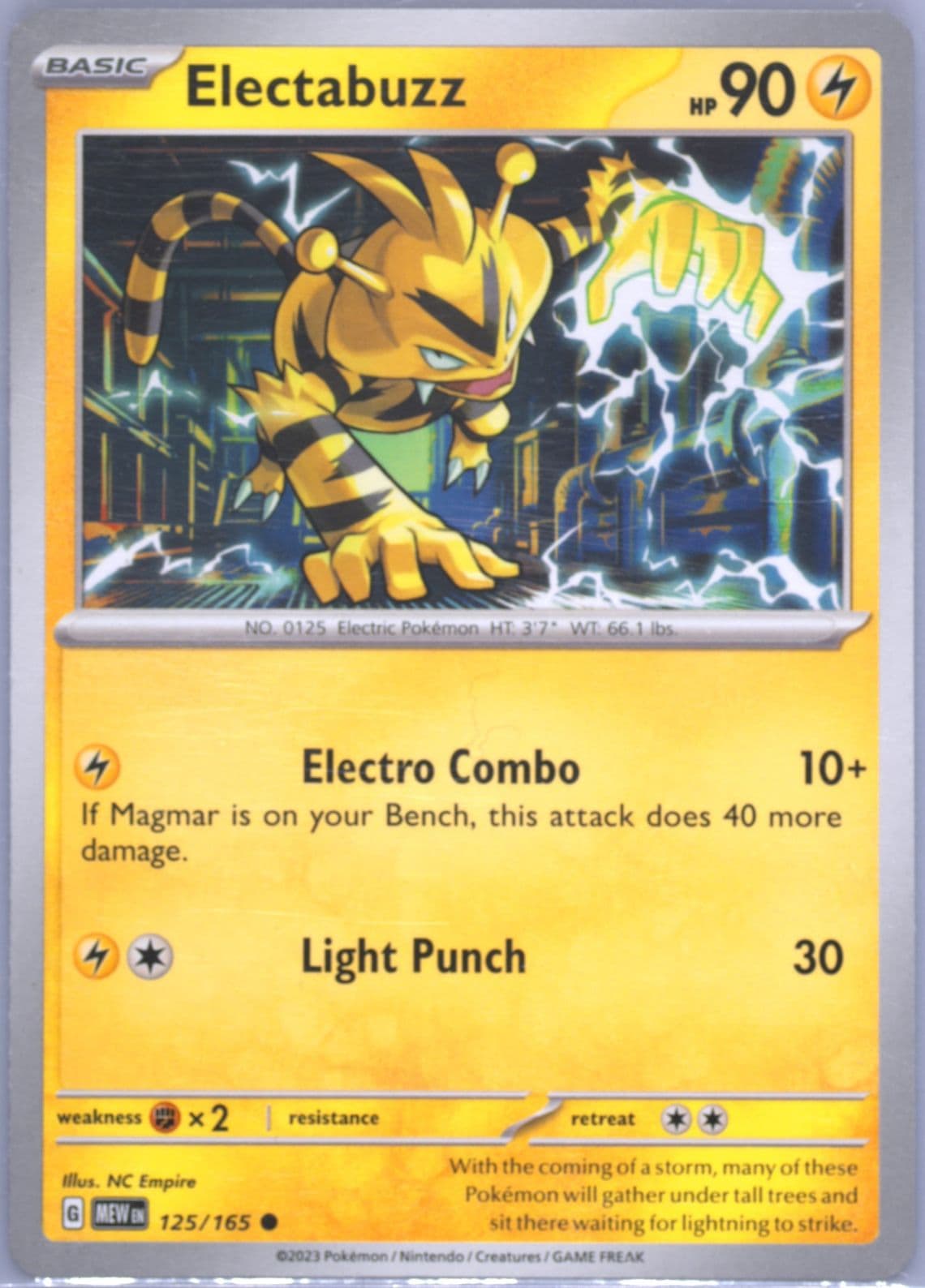 Electabuzz (125) 2023 Pokemon Mew EN-151