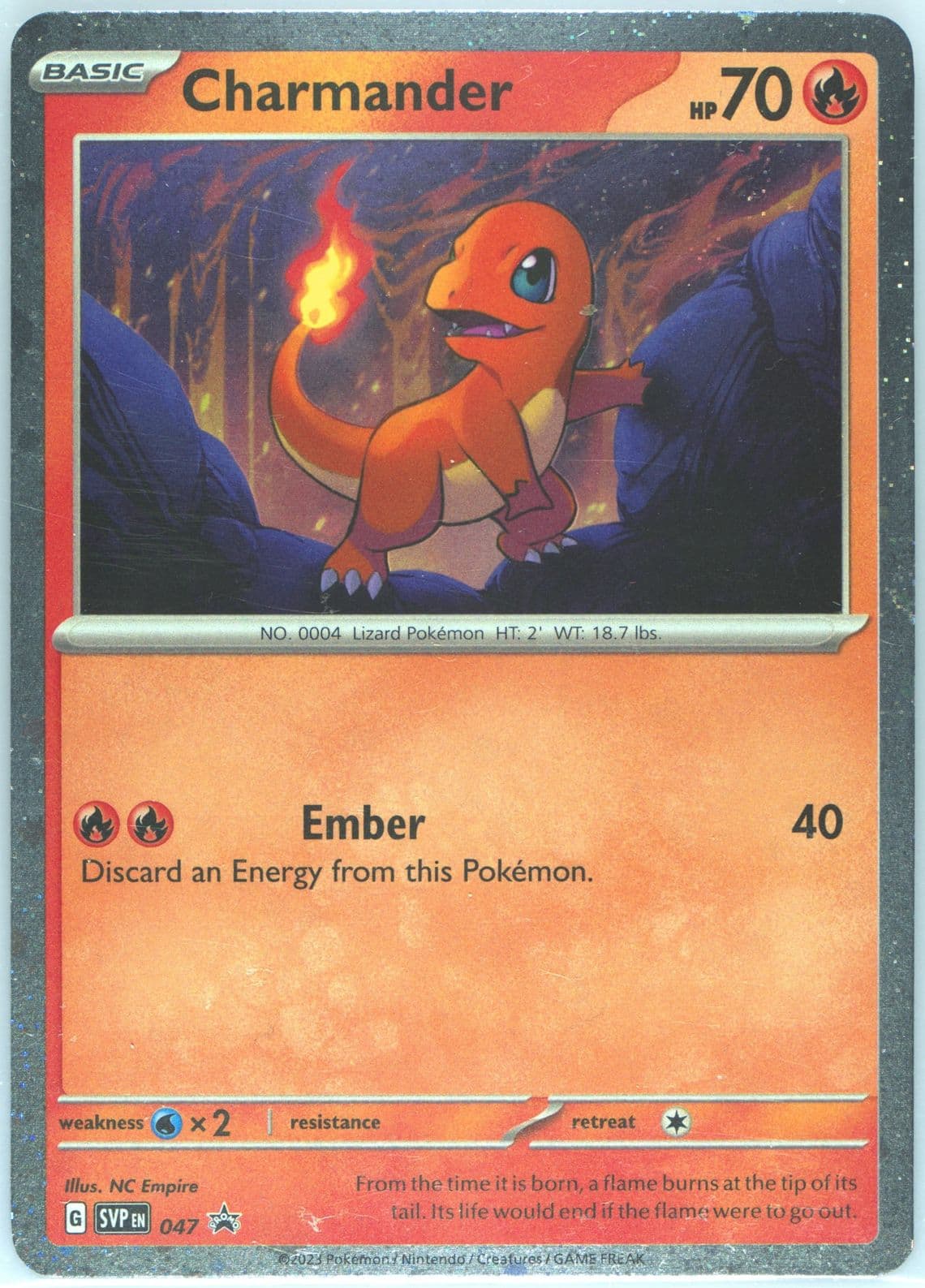 Charmander 151 Poster Collection (047) 2023 Pokemon Svp EN-SV Black Star Promo