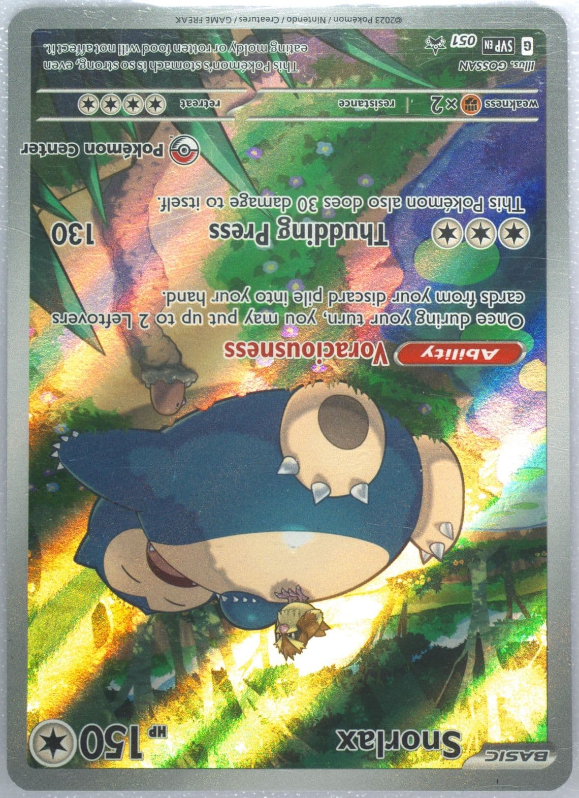 Snorlax 151 Pokemon Center Elite Trainer Box (051) 2023 Pokemon Svp EN-SV Black Star Promo