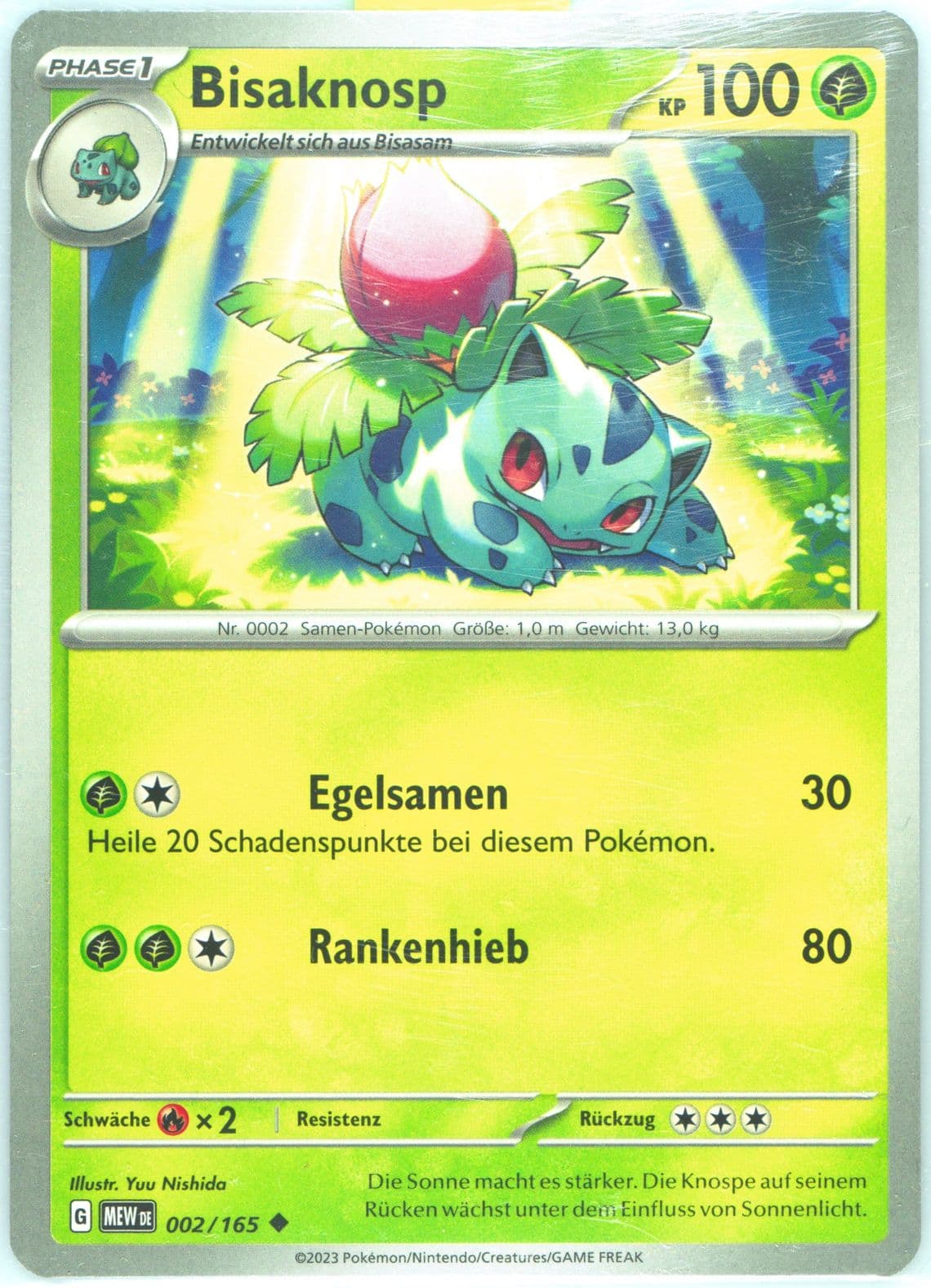 Ivysaur (002) 2023 Pokemon German Mew de-151