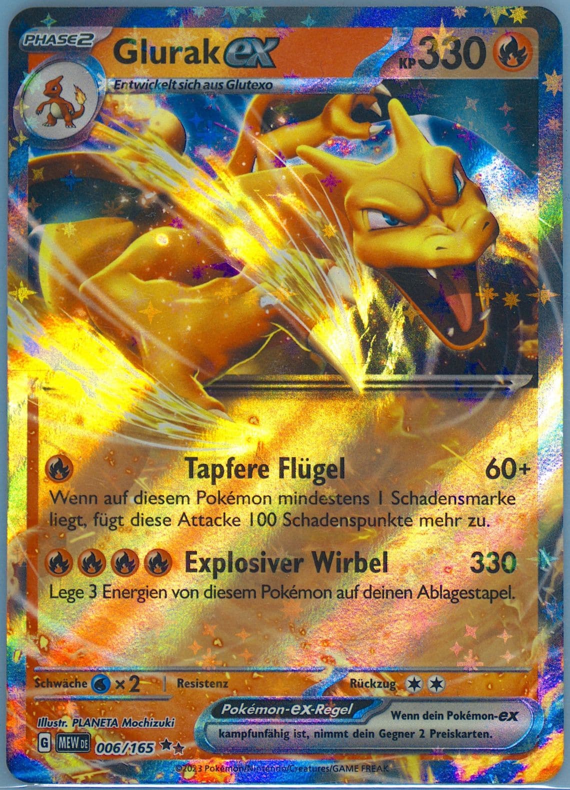 Charizard EX (006) 2023 Pokemon German Mew de-151