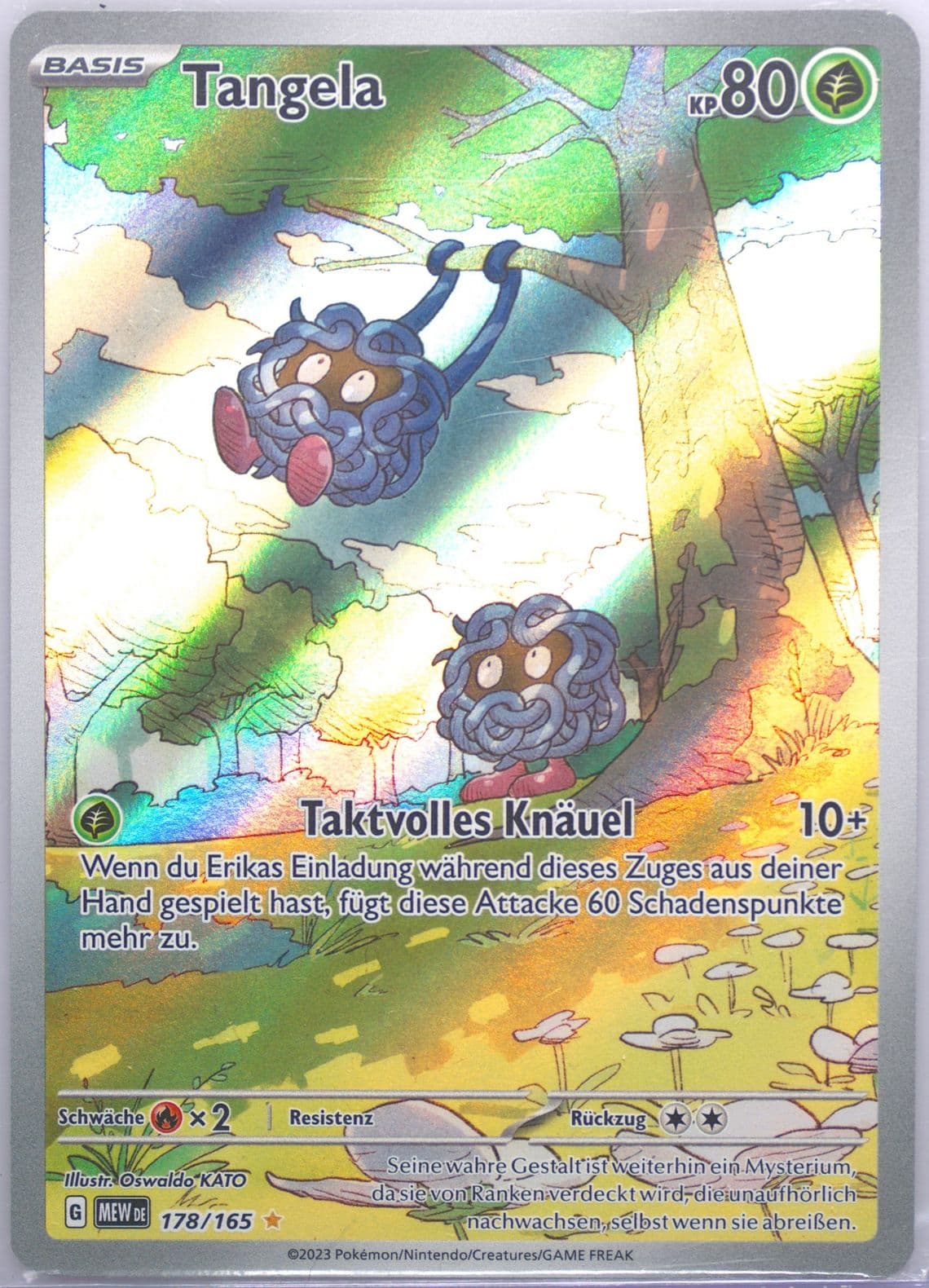 Tangela Illustration Rare (178) 2023 Pokemon German Mew de-151