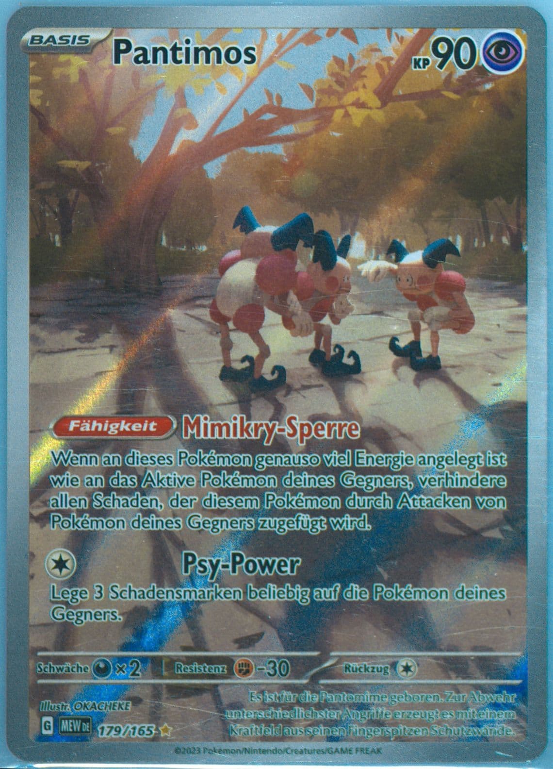Mr. Mime Illustration Rare (179) 2023 Pokemon German Mew de-151