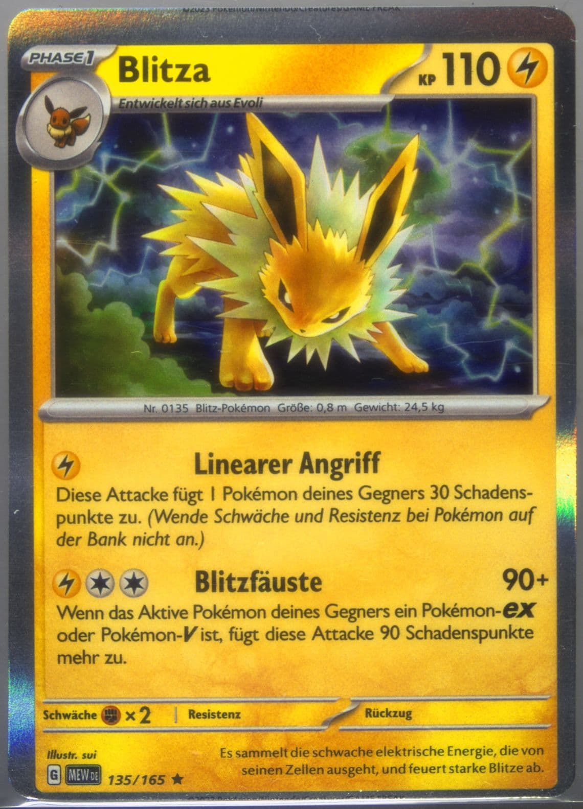 Jolteon (135) 2023 Pokemon German Mew de-151