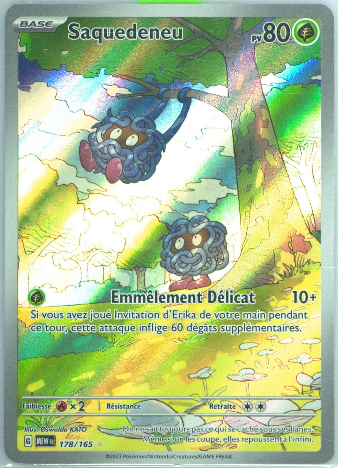 Tangela Illustration Rare (178) 2023 Pokemon French Mew FR-151