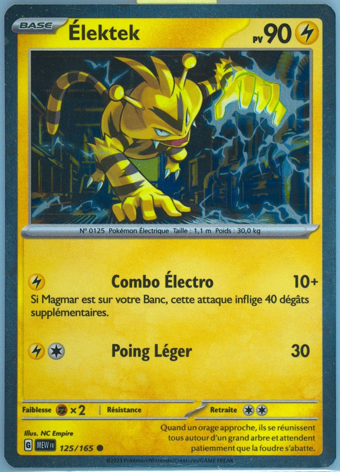 Electabuzz (125) 2023 Pokemon French Mew FR-151