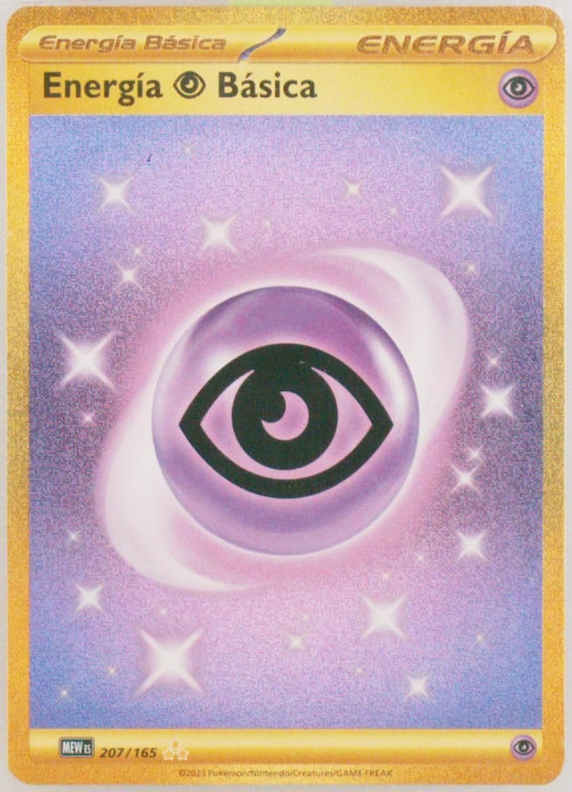 Basic Psychic Energy Hyper Rare (207) 2023 Pokemon Spanish Mew ES-151