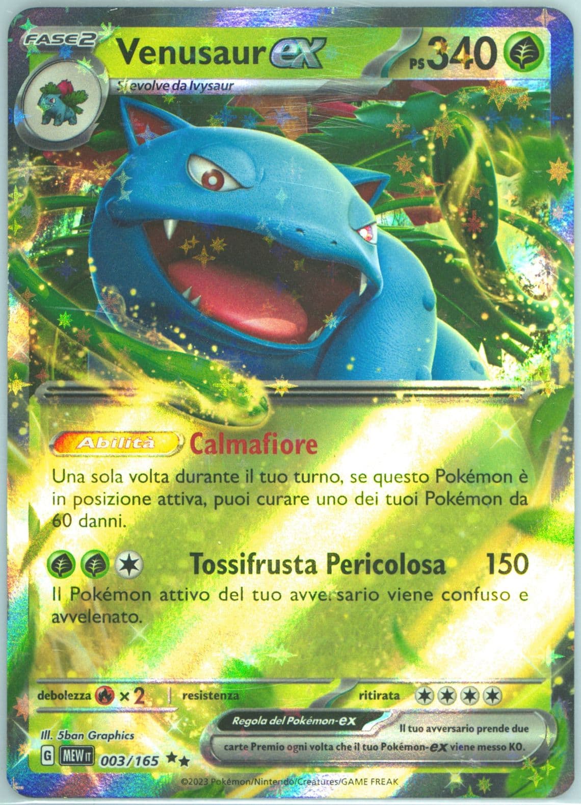 Venusaur EX (003) 2023 Pokemon Italian Mew It-151