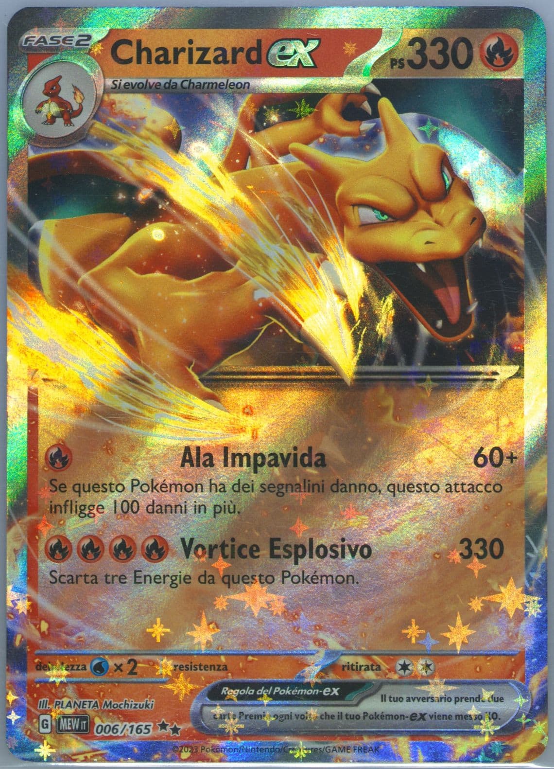 Charizard EX (006) 2023 Pokemon Italian Mew It-151