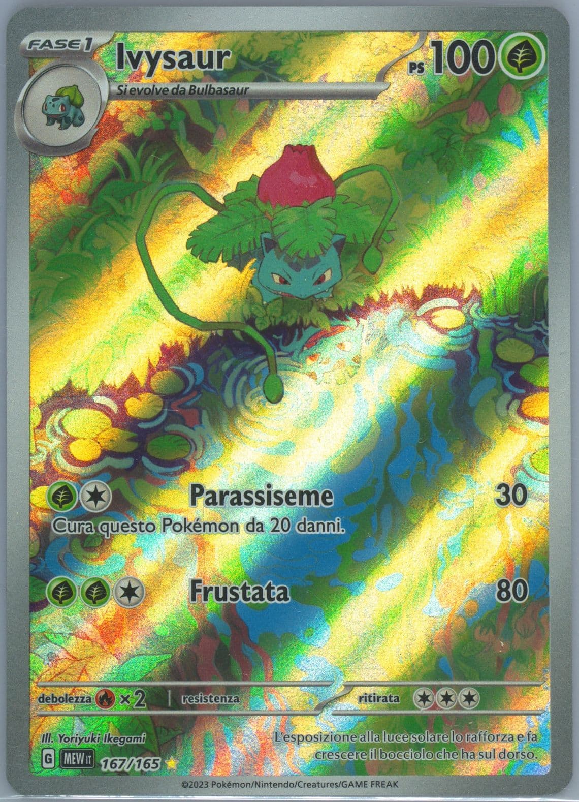 Ivysaur Illustration Rare (167) 2023 Pokemon Italian Mew It-151
